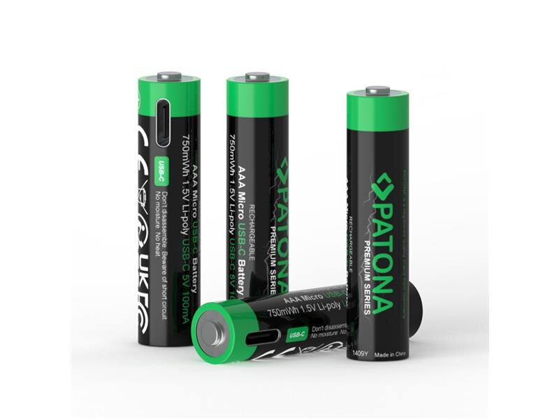 Batéria AAA (R03) nabíjací 1,5V/500mAh PATONA PT1409 4ks Batéria AAA (R03) nabíjací 1,5V/500mAh PATONA PT1409 4ks