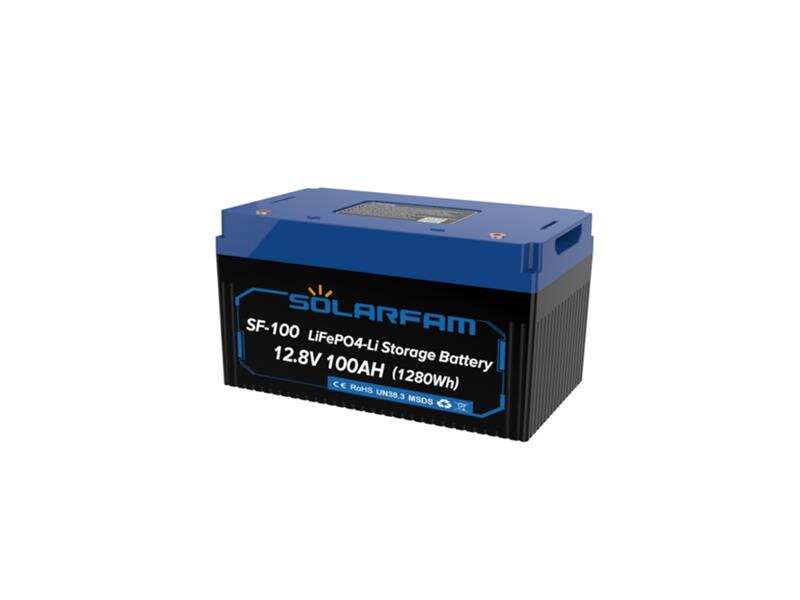 Baterie LiFePO4 12,8V 100Ah SOLARFAM s bluetooth a displejom Baterie LiFePO4 12,8V 100Ah SOLARFAM s bluetooth a displejom
