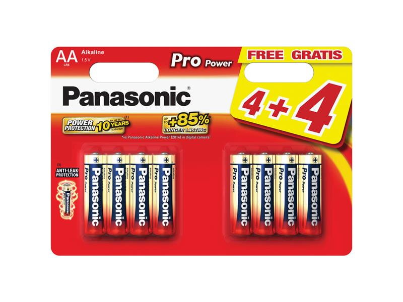 Baterie AA (R6) alkalická PANASONIC Pro Power LR6 8BP