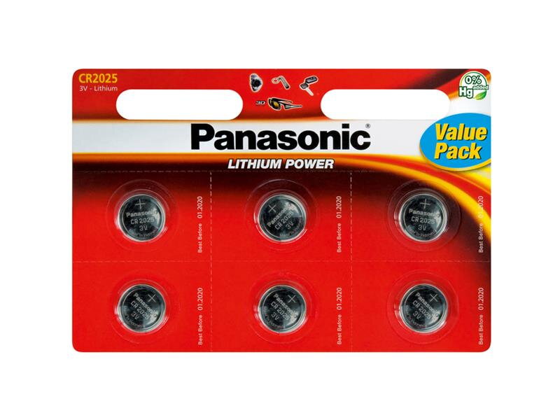 Baterie CR2025 PANASONIC lithiová 6BP Baterie CR2025 PANASONIC lithiová 6BP