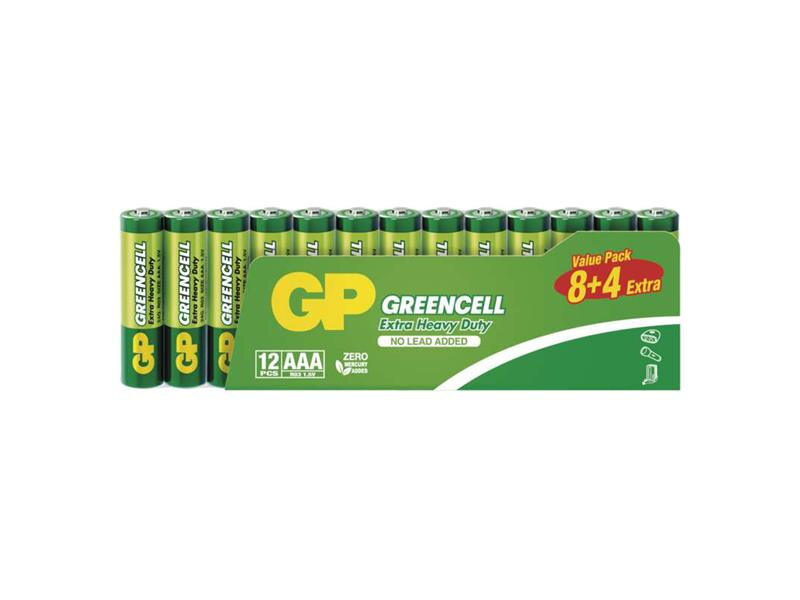 Batérie AAA (R03) Zn-Cl GP Greencell 12ks Batérie AAA (R03) Zn-Cl GP Greencell 12ks