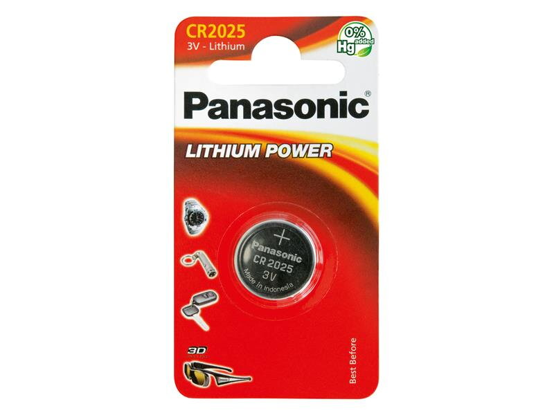 Batérie CR2025 PANASONIC lítiová 1BP Batérie CR2025 PANASONIC lítiová 1BP