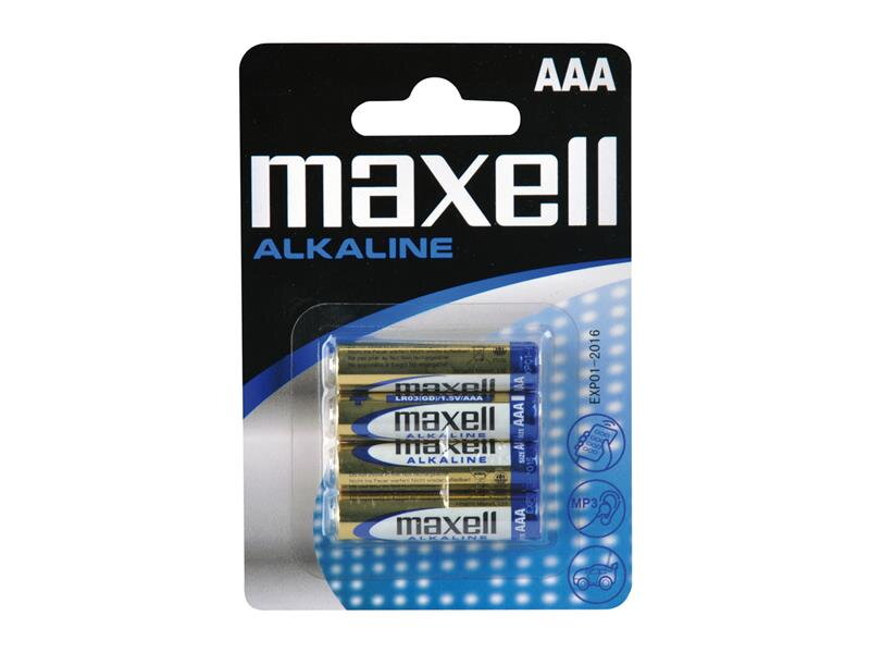 Batéria AAA (R03) alkalická MAXELL 4ks / blister