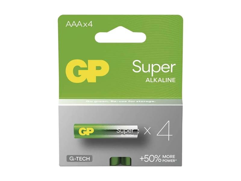 Batéria AAA (R03) alkalická GP Super 4ks Batéria AAA (R03) alkalická GP Super 4ks