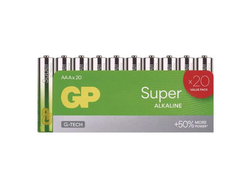 Batéria AAA (R03) alkalická GP Super 20ks Batéria AAA (R03) alkalická GP Super 20ks