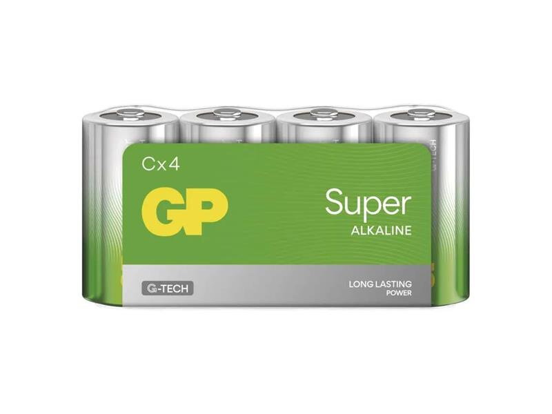Batéria C (R14) alkalická GP Super 4ks Batéria C (R14) alkalická GP Super 4ks