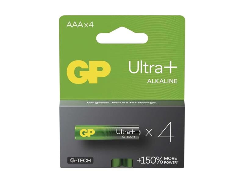 Batérie AAA (R03) alkalická GP Ultra Plus 4ks Batérie AAA (R03) alkalická GP Ultra Plus 4ks