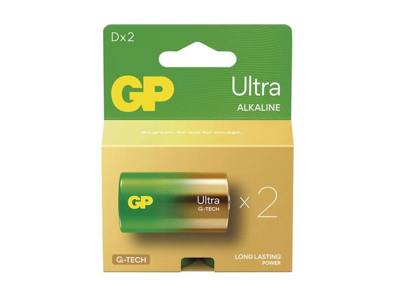 Batéria D (LR20) alkalická GP Ultra 2ks Batéria D (LR20) alkalická GP Ultra 2ks