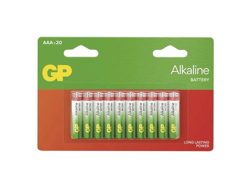 Batéria AAA (R03) alkalická GP Alkaline 20ks Batéria AAA (R03) alkalická GP Alkaline 20ks