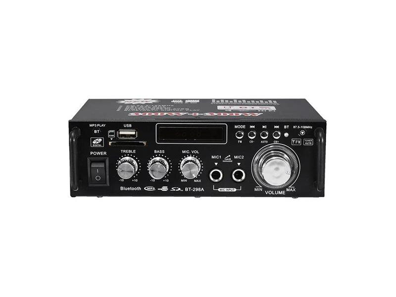 Zosilňovač, rádio, bluetooth, prehrávač MP3, karaoke BT-298A Zosilňovač, rádio, bluetooth, prehrávač MP3, karaoke BT-298A