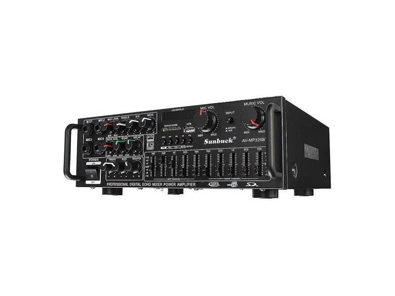 Zosilňovač, rádio, bluetooth, prehrávač MP3 Sunbuck AV-MP326BT Zosilňovač, rádio, bluetooth, prehrávač MP3 Sunbuck AV-MP326BT