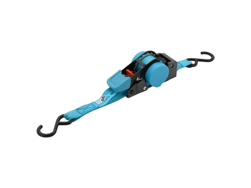 Popruh COMPASS s račňou a háky samonavíjacia 100daN 2m TÜV BLUE WAY Popruh COMPASS s račňou a háky samonavíjacia 100daN 2m TÜV BLUE WAY