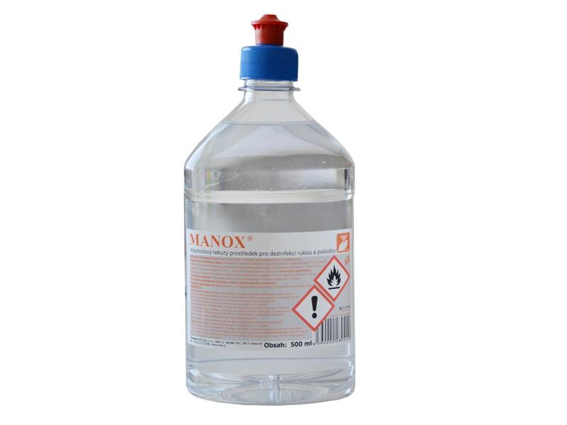 Dezinfekčný prostriedok MANOX 0.5L s rozprašovačom Dezinfekčný prostriedok MANOX 0.5L s rozprašovačom