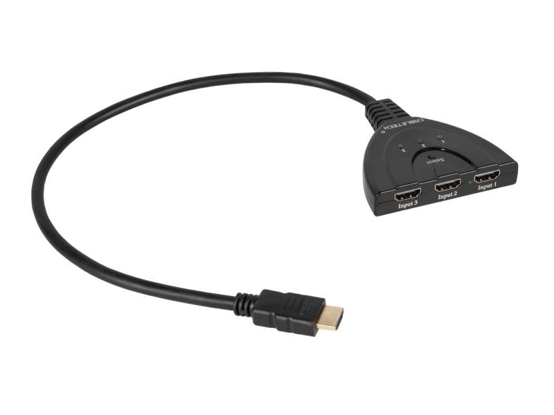 Prepínač 3x HDMI - 1x HDMI CABLETECH ZLA0310 Prepínač 3x HDMI - 1x HDMI CABLETECH ZLA0310