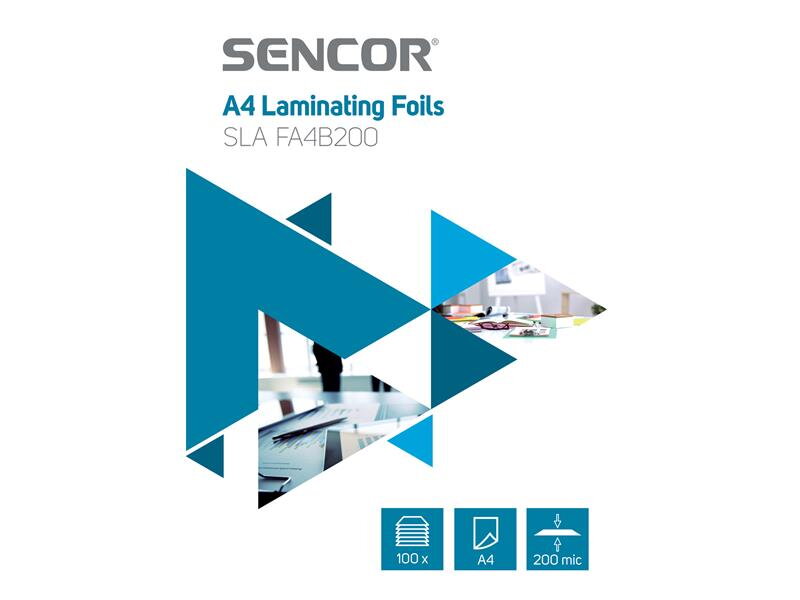 Fólie laminovacie SENCOR SLA FA4B200 A4 200mic 100ks