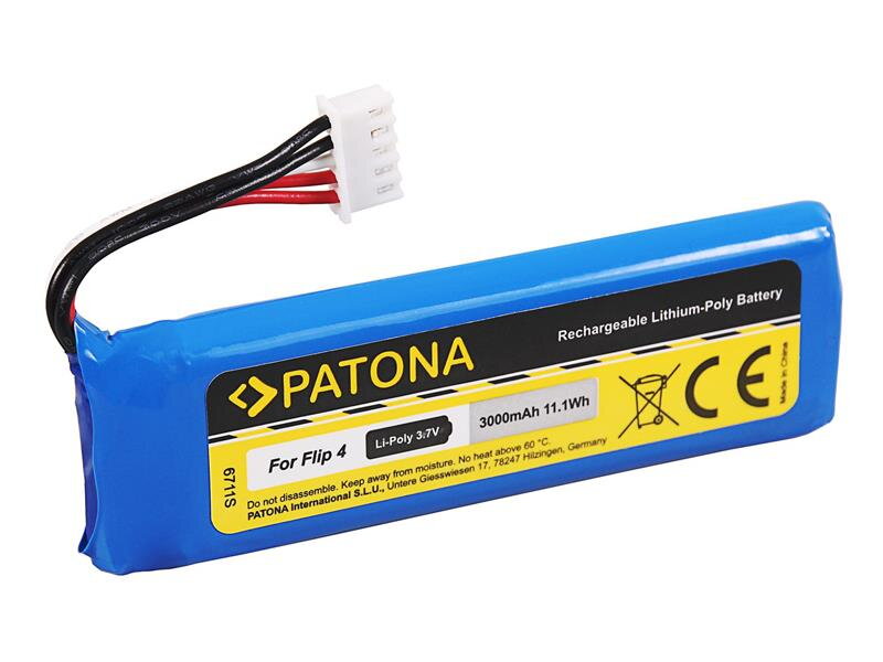 Batérie JBL FLIP 4 3000mAh 3.7V PATONA PT6711 Batérie JBL FLIP 4 3000mAh 3.7V PATONA PT6711