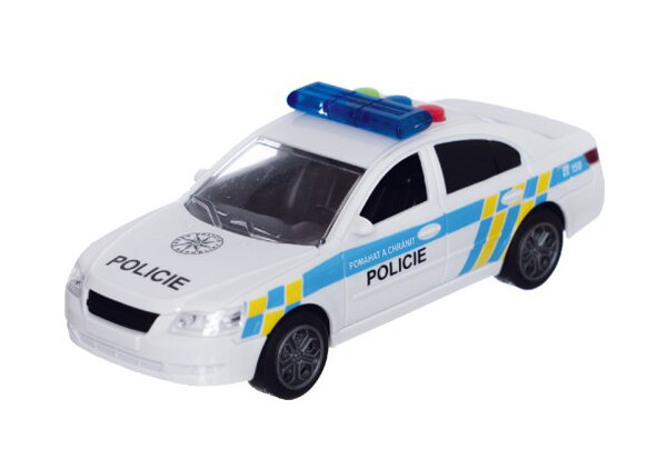 Detské policajné auto na zotrvačník TEDDIES so zvukom a svetlom 15 cm