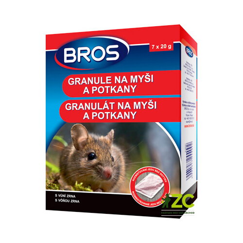Granule na myši a potkany BROS 140g Granule na myši a potkany BROS 140g