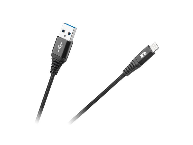 Kábel REBEL RB-6002-100-B USB/Lightning 1m Kábel REBEL RB-6002-100-B USB/Lightning 1m