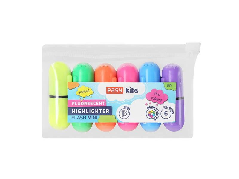 Zvýrazňovač EASY FLASH MINI 6 neónových farieb Zvýrazňovač EASY FLASH MINI 6 neónových farieb