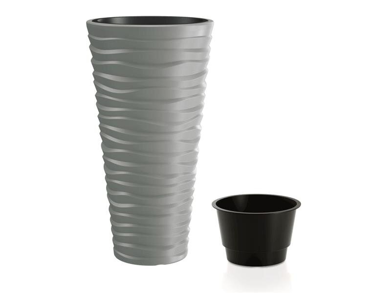 Kvetináč SAND SLIM 29,6cm šedý kameň Kvetináč SAND SLIM 29,6cm šedý kameň