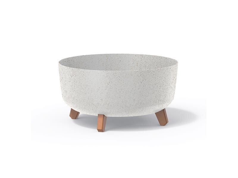 Kvetináč GRACIA LOW ECO WOOD 38cm biely Kvetináč GRACIA LOW ECO WOOD 38cm biely