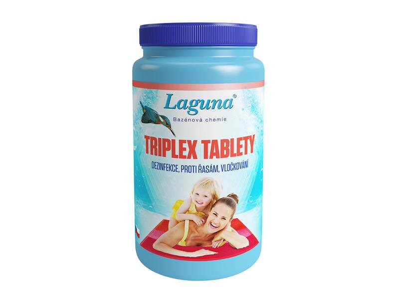 Multifunkčné tablety na chlórovú dezinfekciu bazénovej vody LAGUNA 3v1 Triplex 1kg