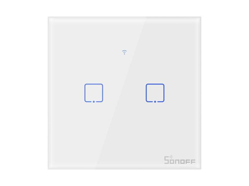 Smart vypínač osvetlenia SONOFF T0EU2C-TX WiFi Smart vypínač osvetlenia SONOFF T0EU2C-TX WiFi
