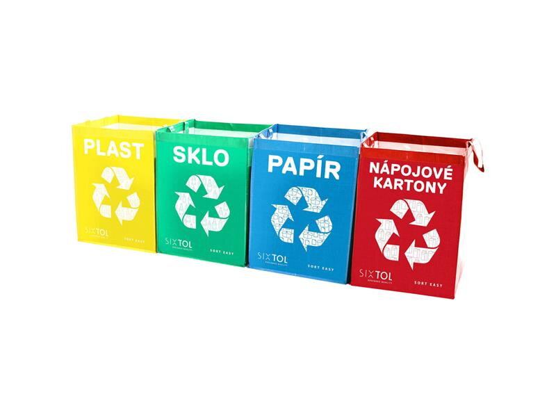 Sada tašiek na triedený odpad SIXTOL Sort Easy 4 Carton 4x36l Sada tašiek na triedený odpad SIXTOL Sort Easy 4 Carton 4x36l