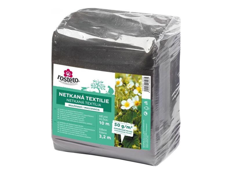 Netkaná textília mulčovacia Neotex ROSTETO 50g 3,2x10m čierna Netkaná textília mulčovacia Neotex ROSTETO 50g 3,2x10m čierna