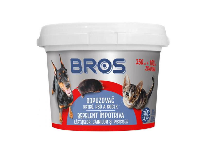 Odpudzovač krtkov, psov a mačiek BROS 350ml + 100ml zadarmo Odpudzovač krtkov, psov a mačiek BROS 350ml + 100ml zadarmo