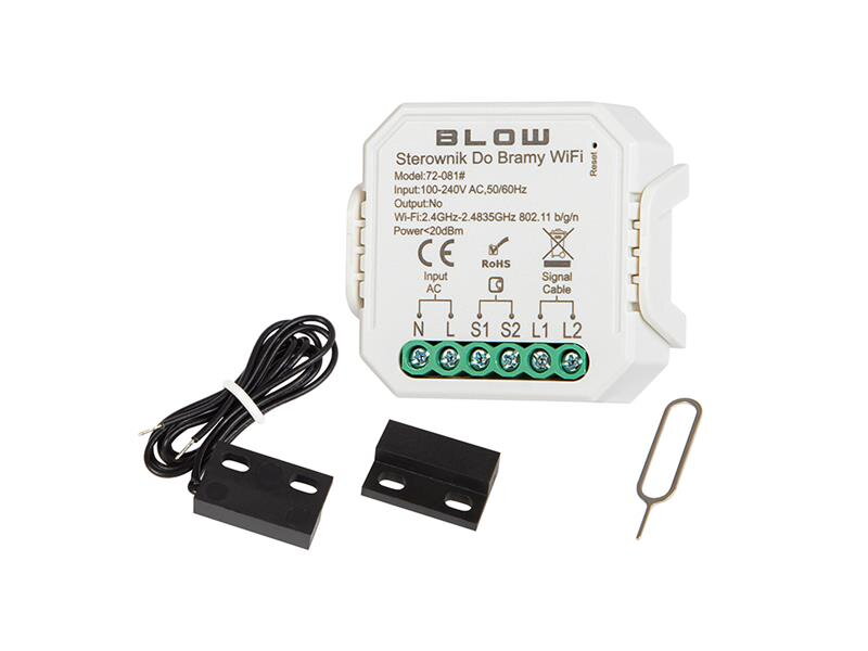 Smart ovládač garážových brán BLOW 72-081 WiFi Tuya Smart ovládač garážových brán BLOW 72-081 WiFi Tuya