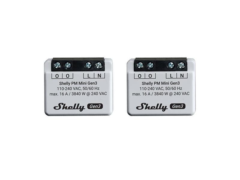 Smart zásuvka SHELLY PM Mini Gen3 WiFi 2ks Smart zásuvka SHELLY PM Mini Gen3 WiFi 2ks