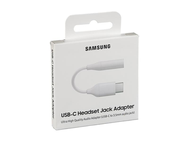 Adaptér USB-C na JACK 3,5mm (pre počúvanie hudby) SAMSUNG EE-UC10 White White Adaptér USB-C na JACK 3,5mm (pre počúvanie hudby) SAMSUNG EE-UC10 White White