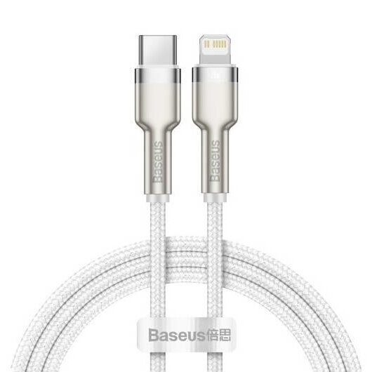 Kábel BASEUS Cafule USB-C/Lightning 2m White 20W