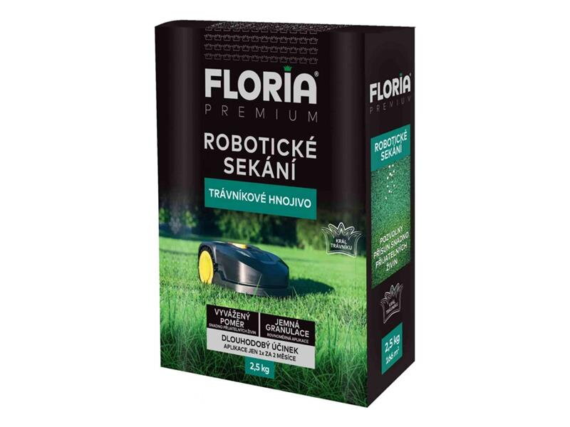 Trávnikové hnojivo FLORIA Premium pre robotické kosenie 2,5kg Trávnikové hnojivo FLORIA Premium pre robotické kosenie 2,5kg