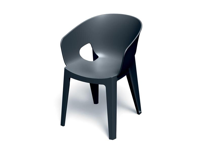 Stolička záhradná PREMO 560x590x810mm - uhoľná Stolička záhradná PREMO 560x590x810mm - uhoľná