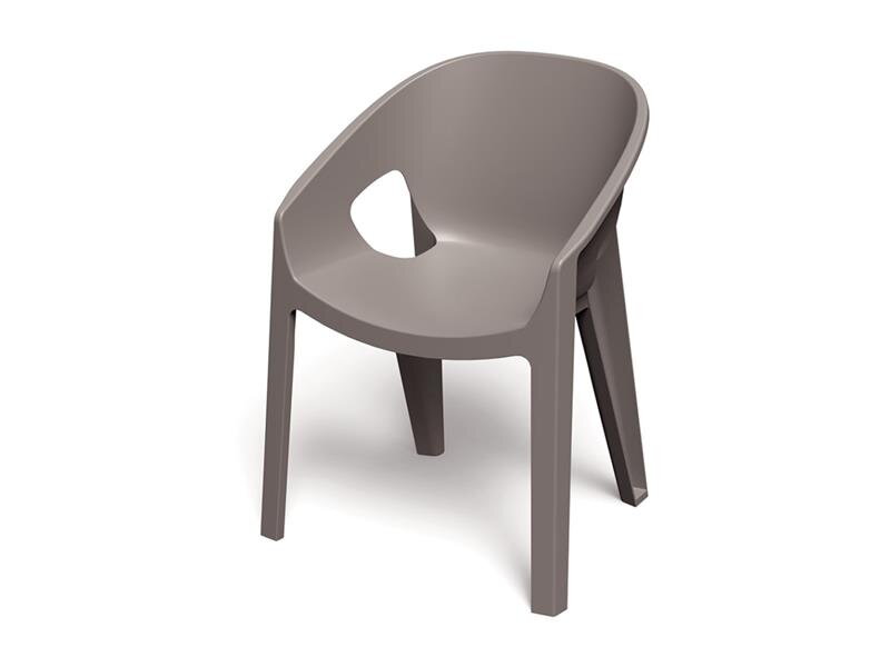 Stolička záhradná PREMO 615x560x815mm - zemito hnedá Stolička záhradná PREMO 615x560x815mm - zemito hnedá