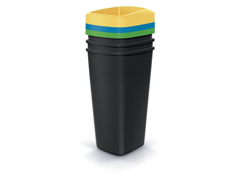 Kôš odpadkový COMPACTA Q DROP SET čierny 3x25l Kôš odpadkový COMPACTA Q DROP SET čierny 3x25l