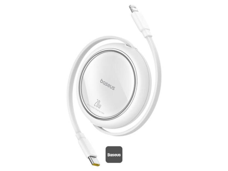 Kábel BASEUS Free2Pull USB-C/Lightning 1m White 20W Kábel BASEUS Free2Pull USB-C/Lightning 1m White 20W