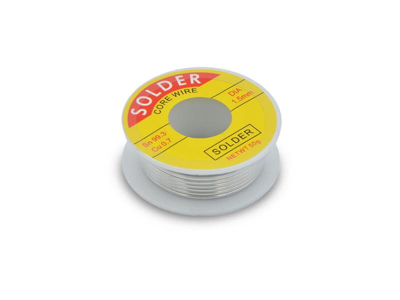 Cín 1.5mm 50g 99,3%Sn 0,7%Cu + tavidlo 2% Cín 1.5mm 50g 99,3%Sn 0,7%Cu + tavidlo 2%
