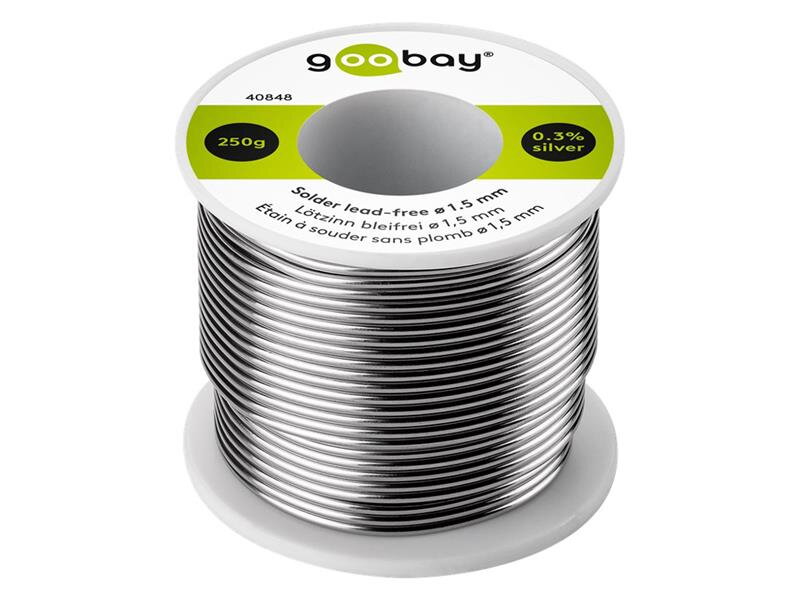 Cín 1.5mm 250g 99,3%Sn 0,7%Cu GOOBAY 40848 Cín 1.5mm 250g 99,3%Sn 0,7%Cu GOOBAY 40848
