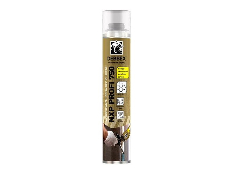 Pena bez vlhčenia DEN BRAVEN DEBBEX NXP PROFI 750 nízkoexpanzná 750ml Pena bez vlhčenia DEN BRAVEN DEBBEX NXP PROFI 750 nízkoexpanzná 750ml