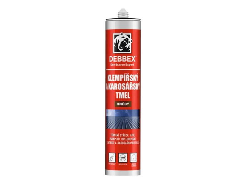 Tmel klampiarsky a karosársky DEBBEX hnedý 280ml Tmel klampiarsky a karosársky DEBBEX hnedý 280ml