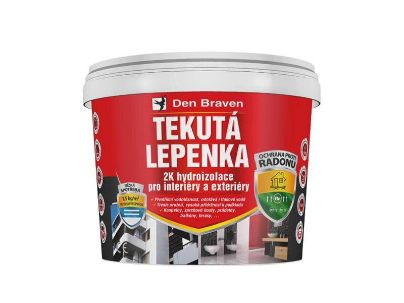 Tekutá lepenka DEN BRAVEN sivá 14kg Tekutá lepenka DEN BRAVEN sivá 14kg