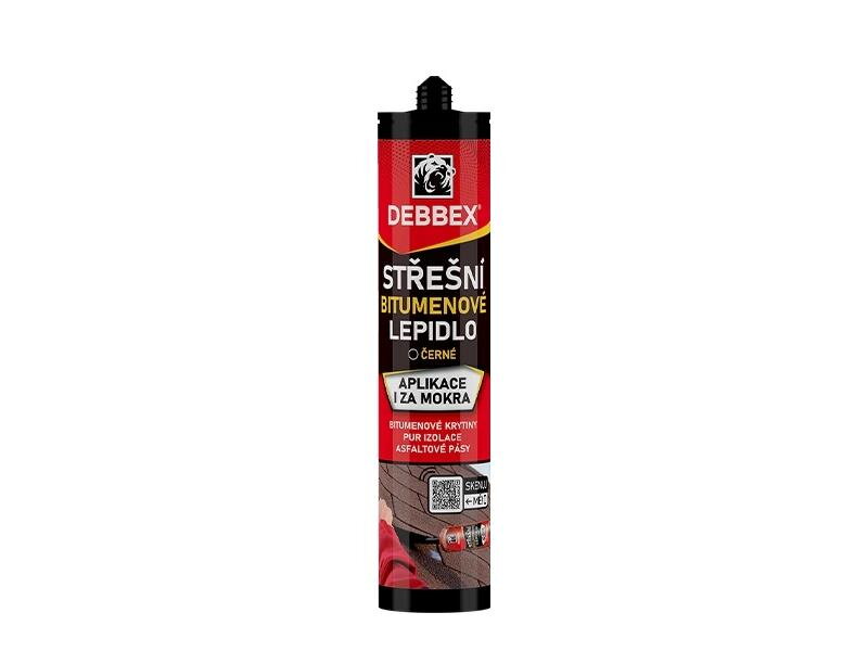 Lepidlo strešné bitúmenové DEBBEX čierne 310ml Lepidlo strešné bitúmenové DEBBEX čierne 310ml