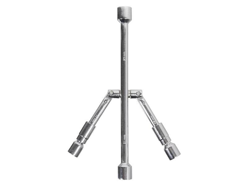 Klíč na kola 17-19/21-23 mm TÜV, GS skládací Klíč na kola 17-19/21-23 mm TÜV, GS skládací