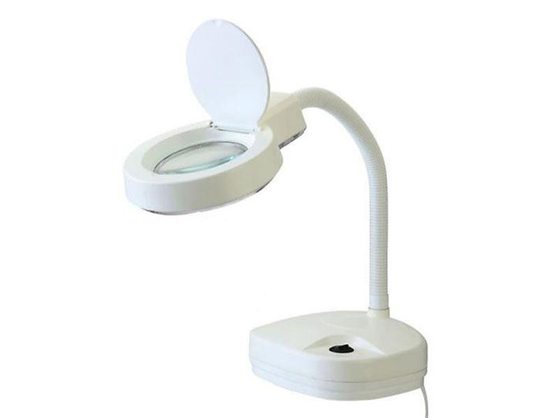 Lupa stolní kulatá malá 3+8diop. LED(32x) bílá Lupa stolní kulatá malá 3+8diop. LED(32x) bílá