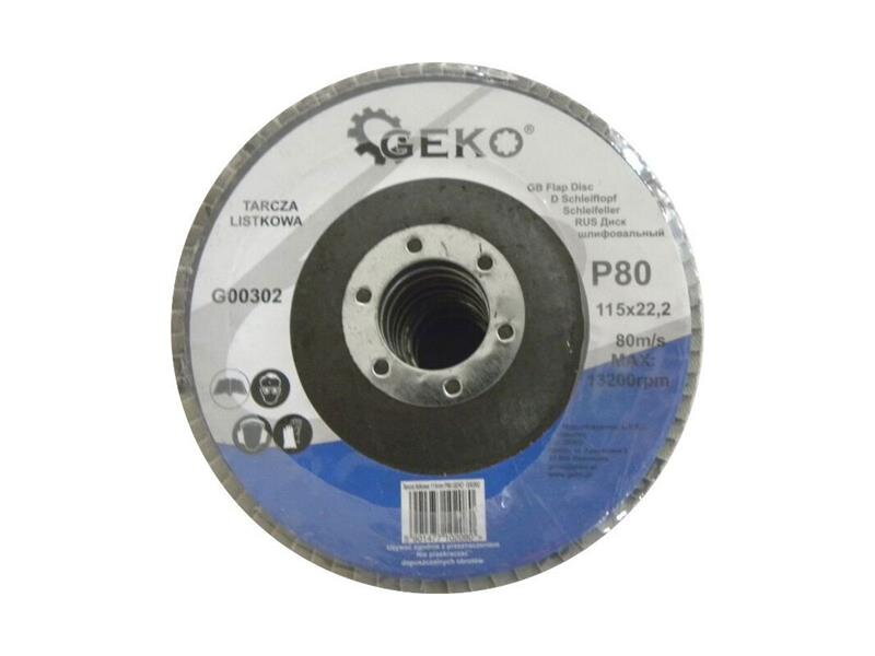 Kotouč lamelový 115mm, P80, GEKO Kotouč lamelový 115mm, P80, GEKO