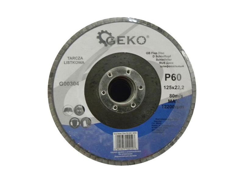 Kotouč lamelový 125mm, P60, GEKO Kotouč lamelový 125mm, P60, GEKO
